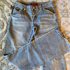 Vintage look wide leg jeans